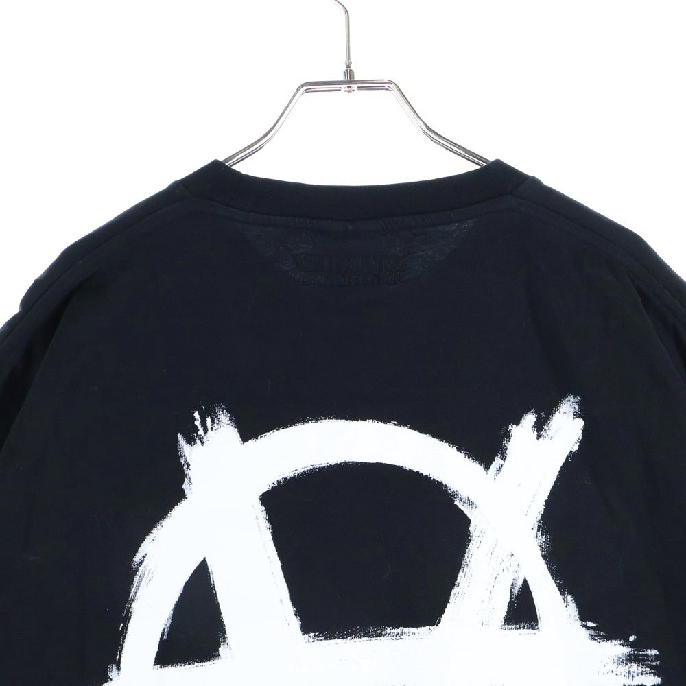 VETEMENTS(ヴェトモン) 21SS アナーキーロゴプリント 半袖Tシャツカットソーブラック UA52TR490W