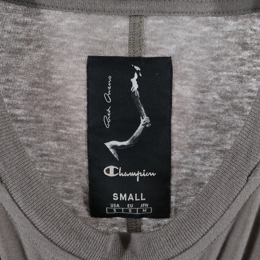 Rick Owens(リックオウエンス) 24SS ×Champion TARP T DUST チャンピオン ロゴタンクトップ ノースリーブ カットソー ダスト ベージュ CM01D9231-CHJER