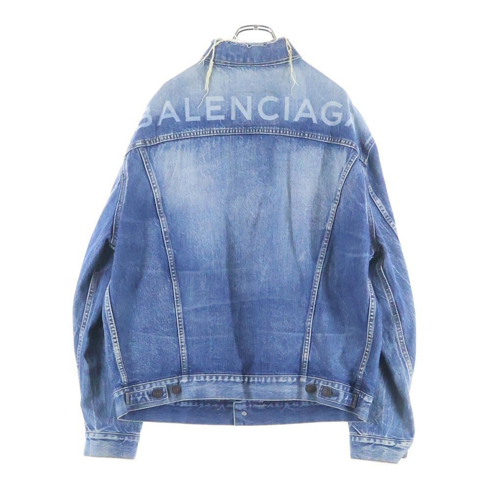 BALENCIAGA(バレンシアガ) 17AW オーバーサイズ デニム トラッカー ジャケット インディゴ 493609