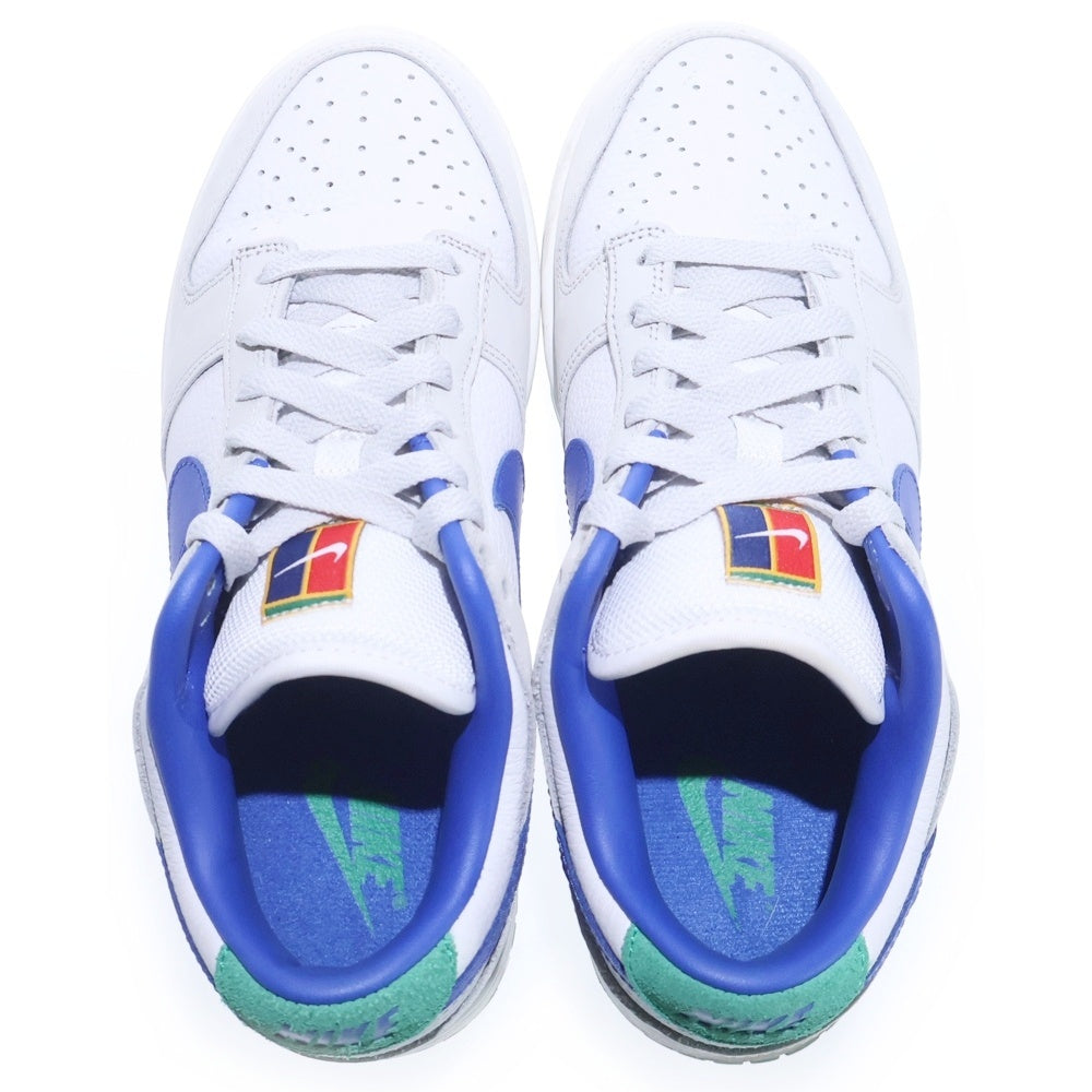 NIKE(ナイキ) W DUNK LOW Tennis ウィメンズ ダンクロー テニス ローカットスニーカーシューズ レディース ホワイト/ブルー US7.5/24.5cm FB7910-100