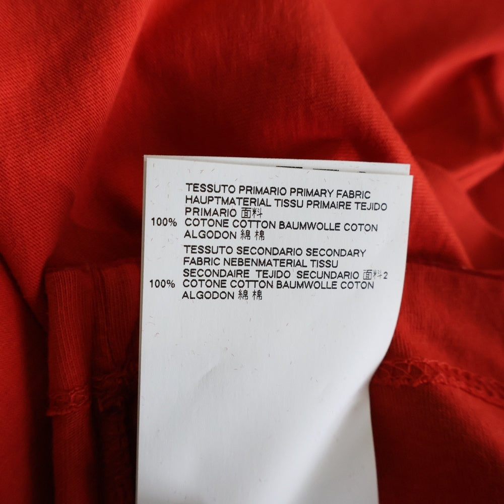 Maison Martin Margiela(メゾンマルタンマルジェラ) 18AW AIDS CHARITY エイズ チャリティ Vネック 半袖Tシャツ カットソー レッド S30GJ0007 S20299