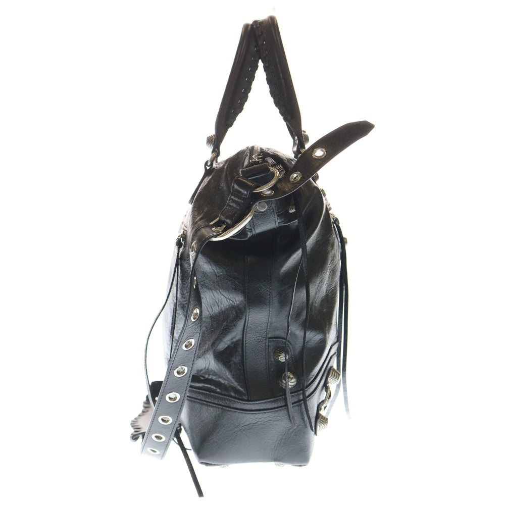 BALENCIAGA(バレンシアガ) Le Cagole Medium shoulder Bag ル カゴール ミディアム レザー メッセンジャーバッグ ショルダーバッグ ブラック 719067 レディース