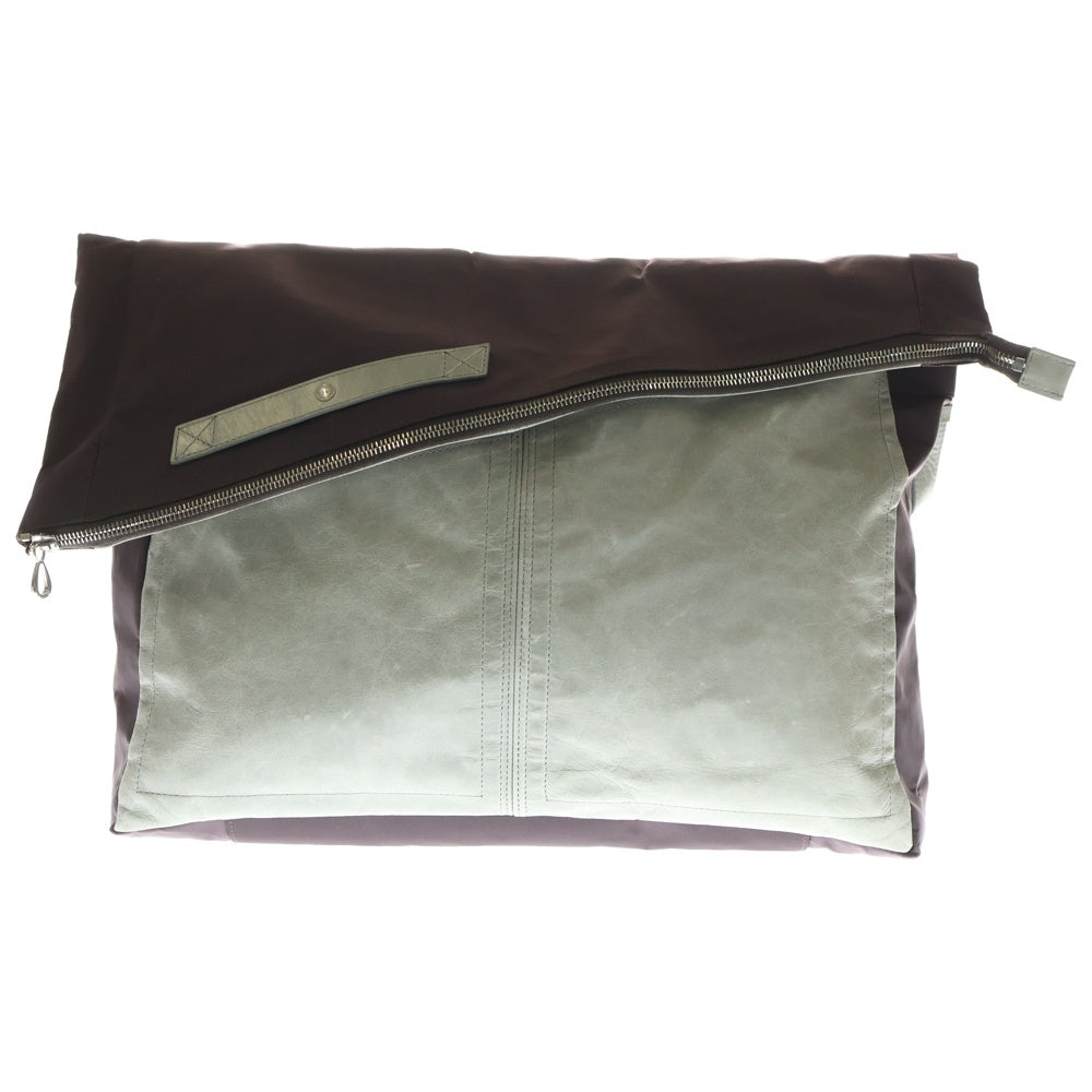 KIKO KOSTADINOV(キココスタディノフ) Jarocka ナイロン レザー メッセンジャーバッグ ショルダーバッグ ブラウン/グレー