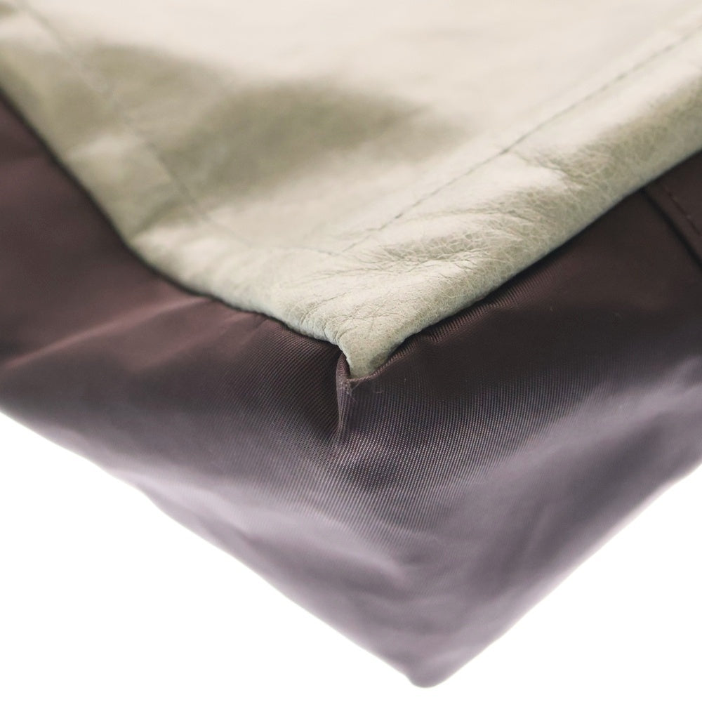 KIKO KOSTADINOV(キココスタディノフ) Jarocka ナイロン レザー メッセンジャーバッグ ショルダーバッグ ブラウン/グレー