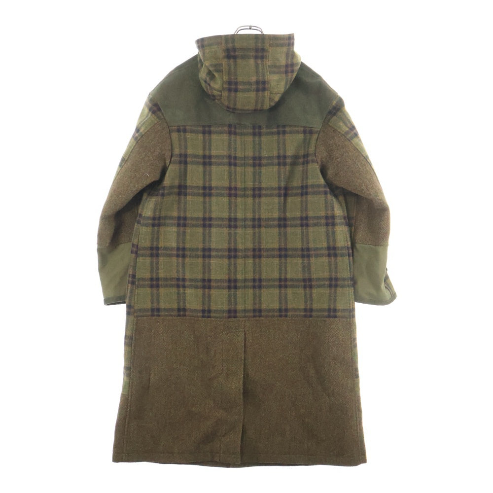 JUNYA WATANABE COMME des GARCONS(ジュンヤワタナベ コムデギャルソン) 19AW チェック ウールツイード ロングコート ブラウン WD-C008 AD2019