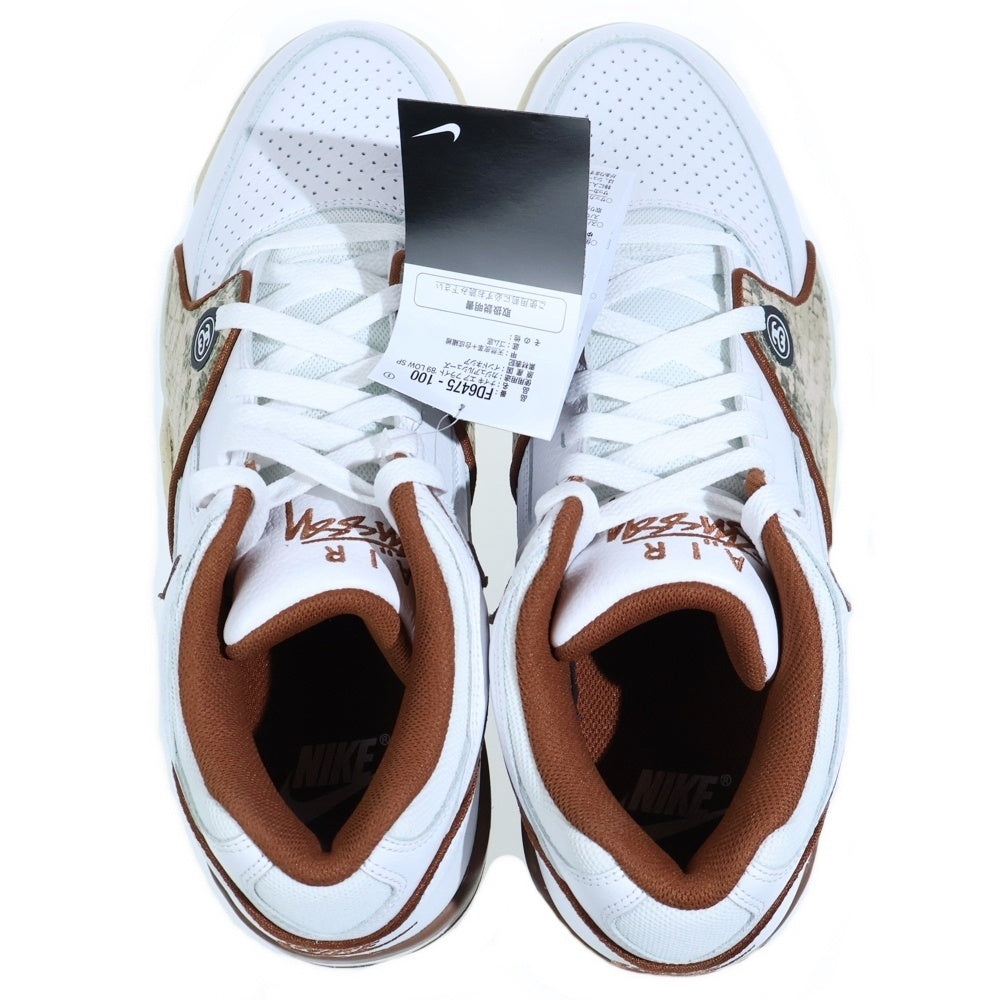 NIKE(ナイキ) ×AIR FLIGHT 89 LOW SP WHITE AND PECAN ステューシー エアーフライト89 ローカットスニーカー ホワイト/ブラウン US12/30cm FD6475-100