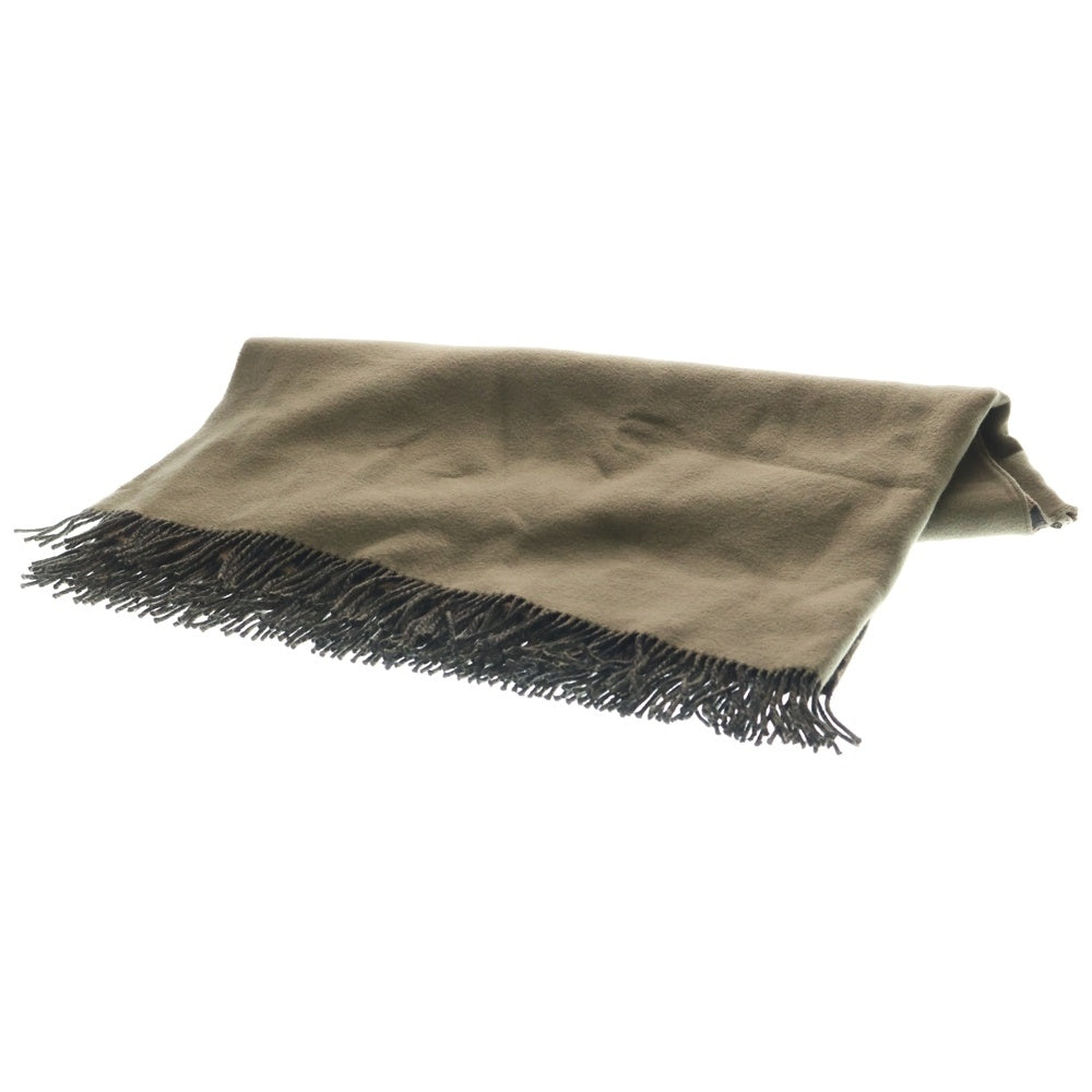 FENDI(フェンディ) ズッカ総柄 ウール 大判ストール マフラー カーキ/ブラウン レディース