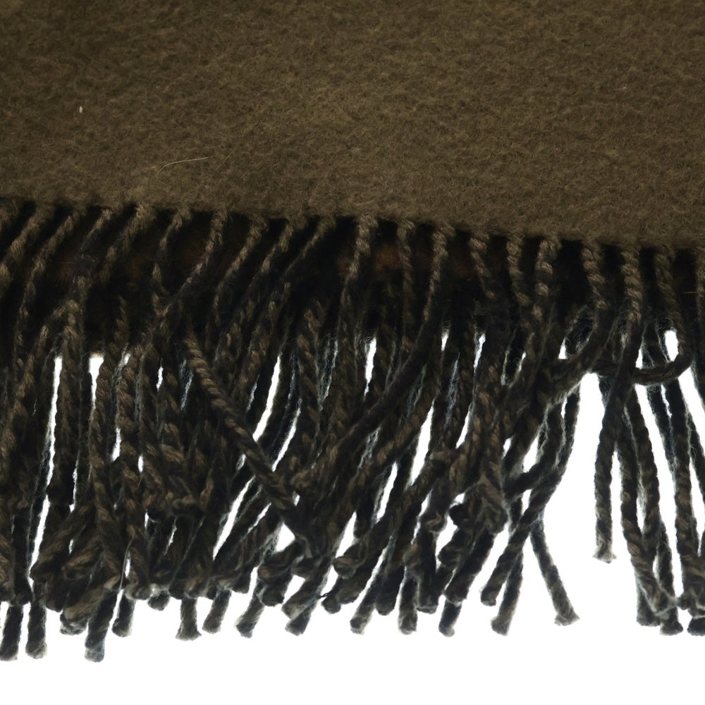 FENDI(フェンディ) ズッカ総柄 ウール 大判ストール マフラー カーキ/ブラウン レディース