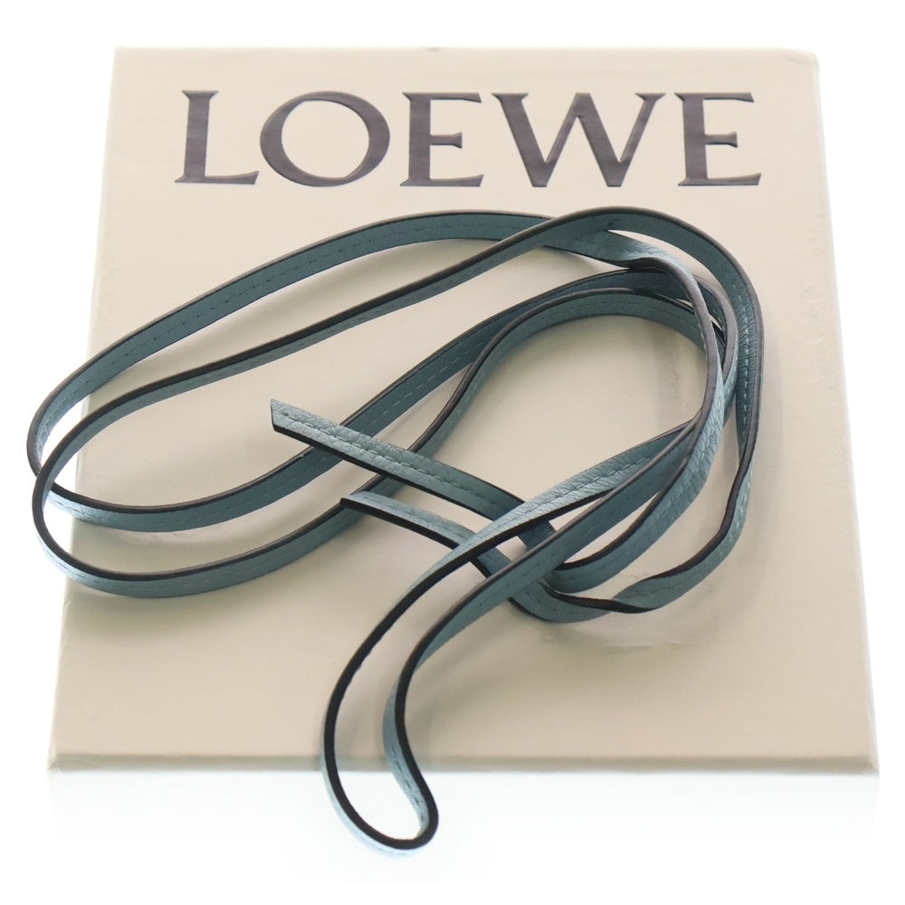 LOEWE(ロエベ) ELEPHANT IPHONE COVER XS MAX 象 レザー アイフォン カバーケース ショルダー スマートフォンケース ブルー 103.15AB07