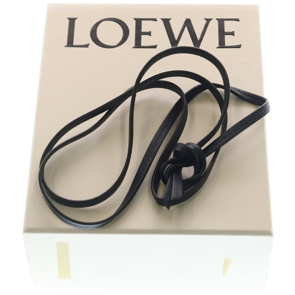 LOEWE(ロエベ) ELEPHANT IPHONE COVER XS MAX 象 レザー アイフォン カバーケース ショルダー スマートフォンケース ブラック 103.30AB06