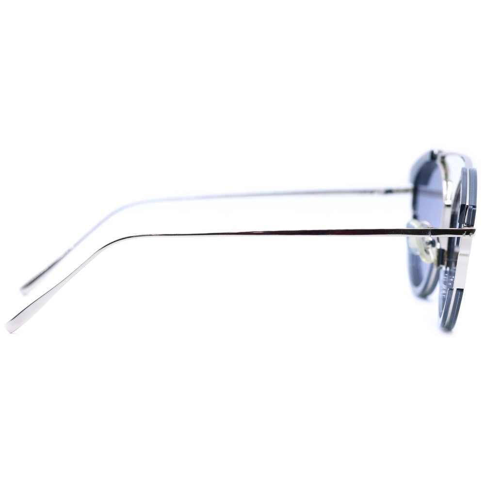 GENTLE MONSTER(ジェントルモンスター) FLATBA フラットバ カラーレンズ ウェリントン サングラス アイウェア メガネ ブルー/シルバー