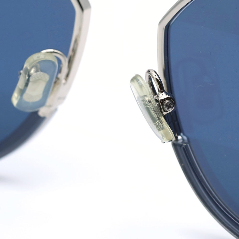 GENTLE MONSTER(ジェントルモンスター) FLATBA フラットバ カラーレンズ ウェリントン サングラス アイウェア メガネ ブルー/シルバー