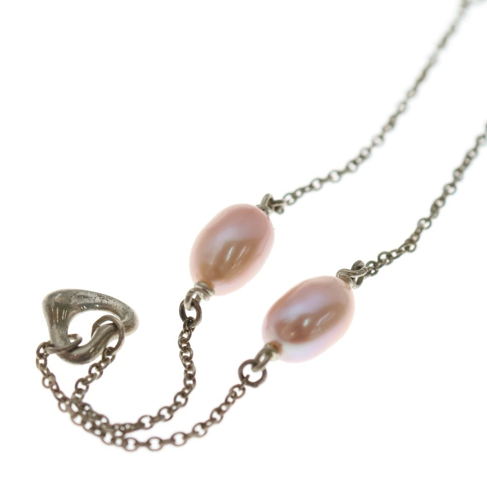 TIFFANY & Co.(ティファニー) エルサペレッティ パール バイ ザ ヤード オープンハート ブレスレット シルバー 925 レディース