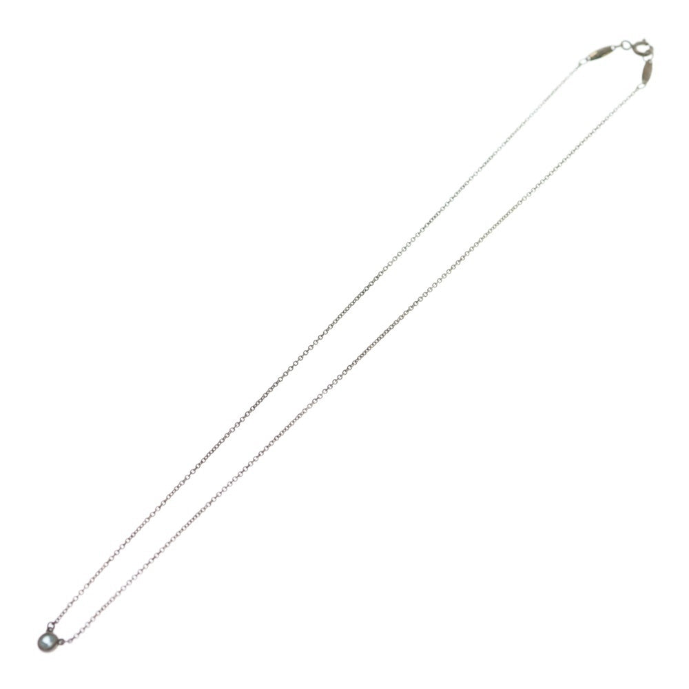 TIFFANY & Co.(ティファニー) バイ ザ ヤード 1P ダイヤモンド ネックレス シルバー 925 レディース