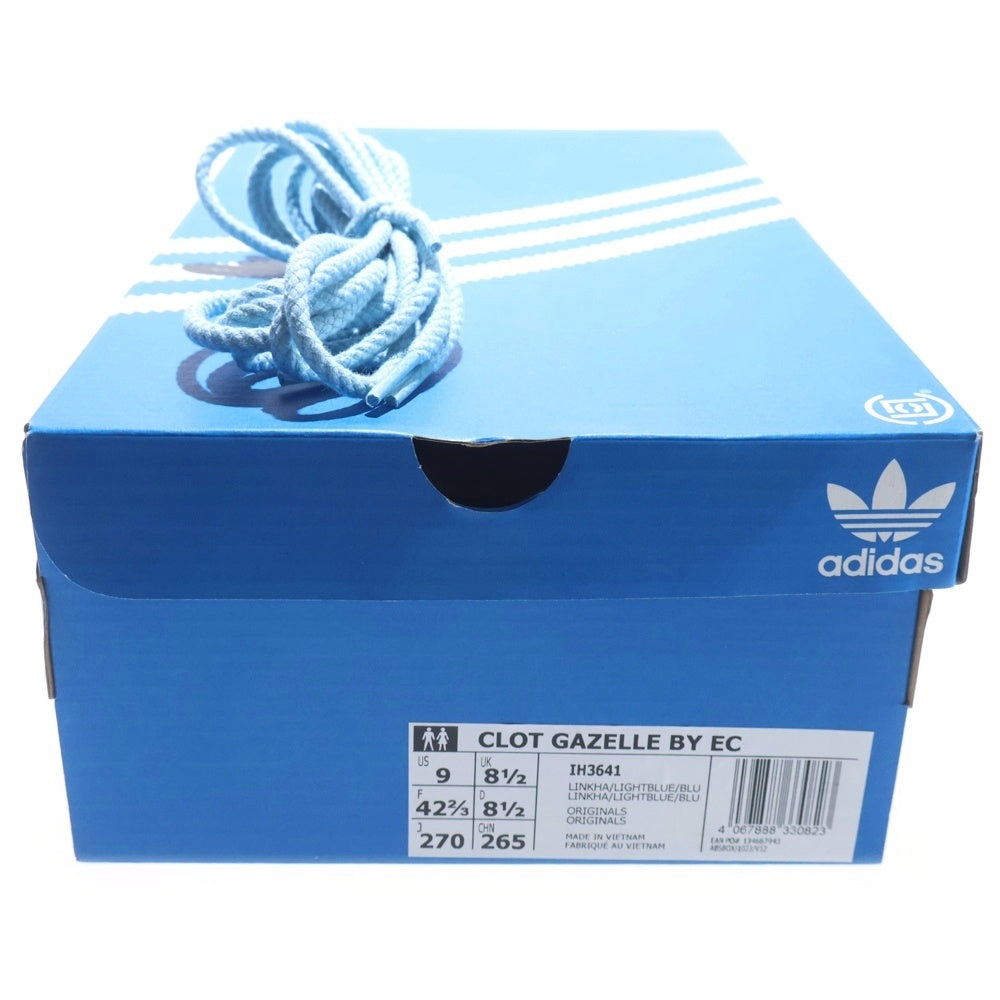adidas(アディダス) ×CLOT Gazelle by Edison Chen ガゼル エディソン チャン ローカットスニーカー ベージュ/ブルー US9/27cm IH3641