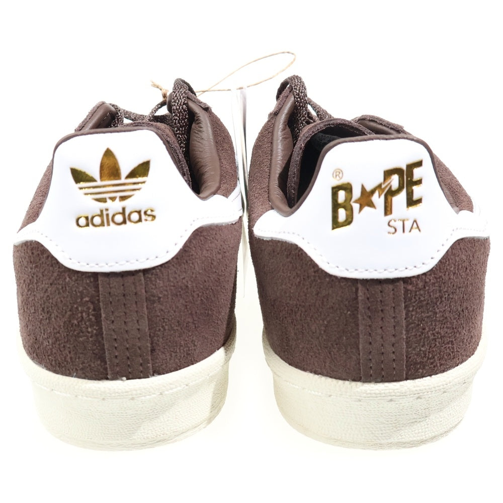 adidas(アディダス) ×A BATHING APE Campus 80s アベイシングエイプ キャンパス ローカットスニーカー ブラウン US9/27cm IF3379