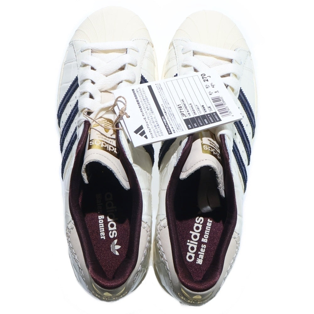 adidas(アディダス) ×WALES BONNER SUPERSTAR ウェールズ ボナー スーパースター ローカットスニーカー ホワイト US9/27cm JP7161