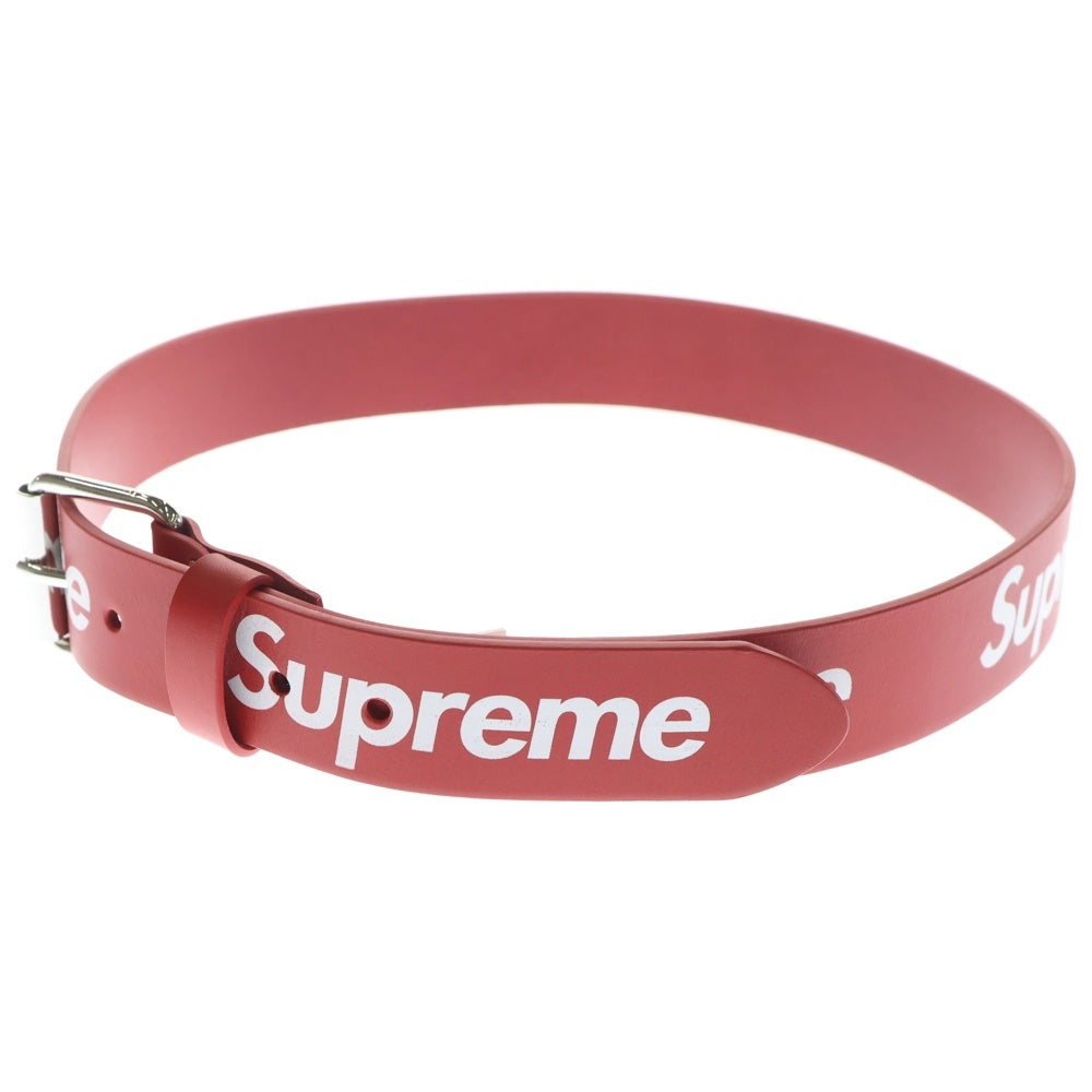 SUPREME(シュプリーム) 22SS Repeat Leather Belt リピート ロゴ レザー ベルト レッド