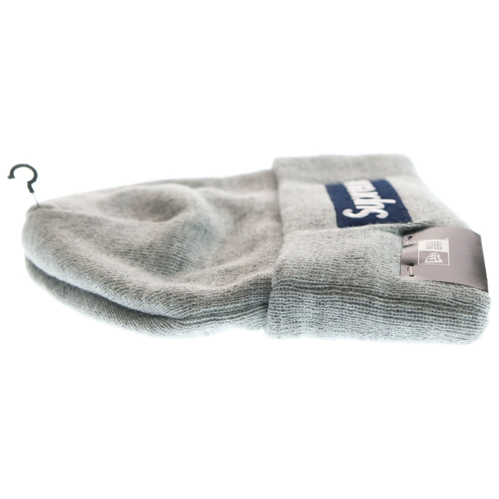 SUPREME(シュプリーム) 25AW ×New Era Box Logo Beanie ニューエラ ボックスロゴ ニットキャップ 帽子 グレー/ネイビー