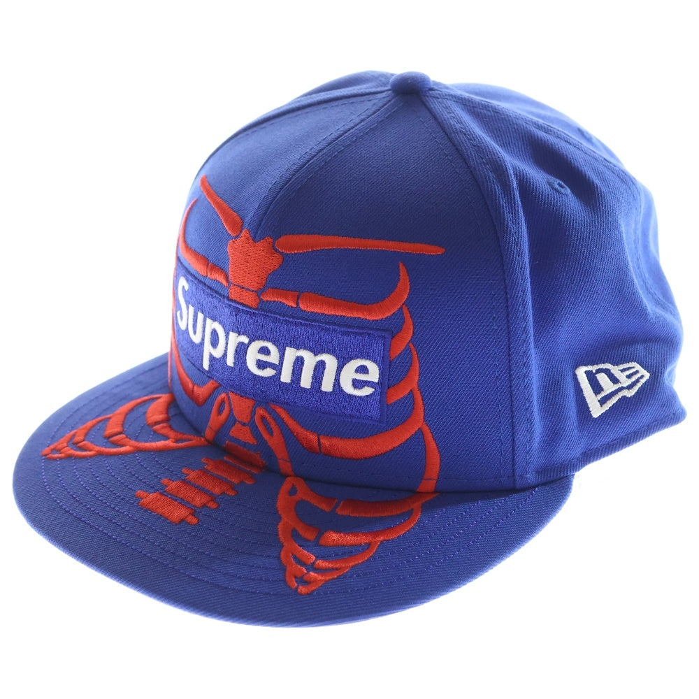SUPREME(シュプリーム) 25SS Bones Box Logo New Era Cap ニューエラ ボーンズ ボックスロゴ ベースボールキャップ 帽子 ブルー