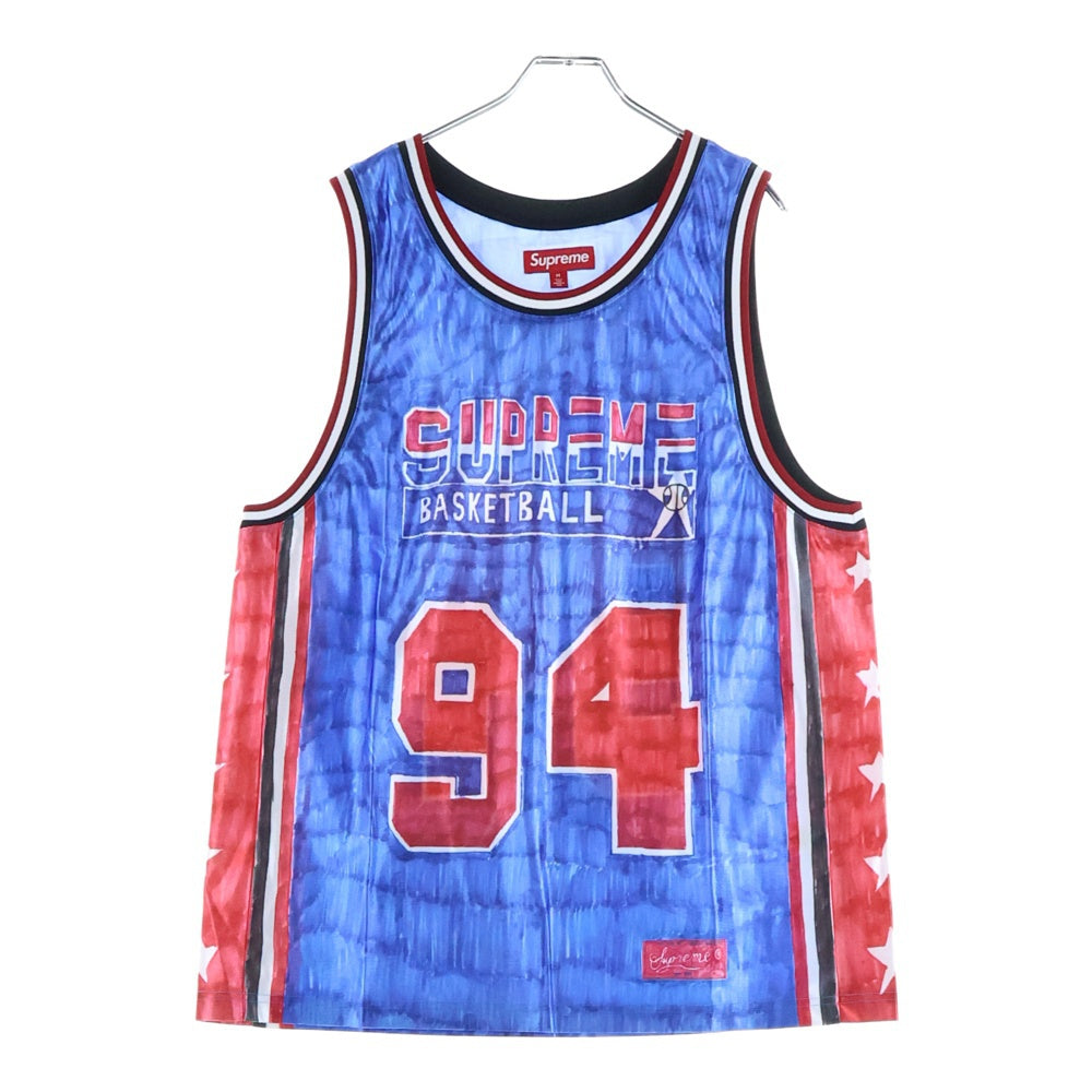 SUPREME(シュプリーム) 25SS Marker Basketball Jersey マーカーバスケット ボール ジャージー ノースリーブ カットソー ゲームシャツ マルチ