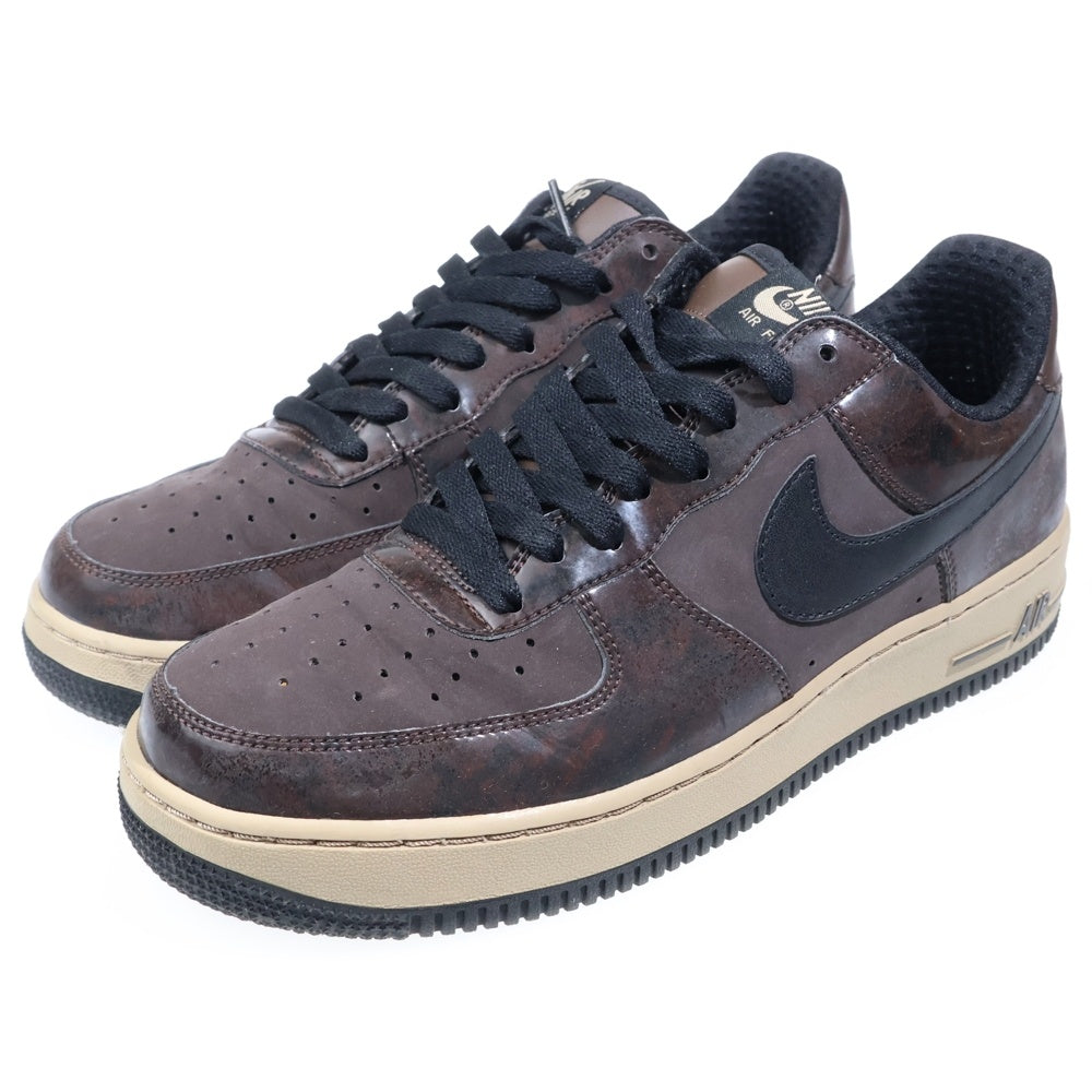NIKE(ナイキ) 【観賞用2007年製】 AIR FORCE 1 LOW PREMIUM エアフォース1 プレミアム ローカットスニーカー ブラウン/ブラック US9/27cm 313641-201