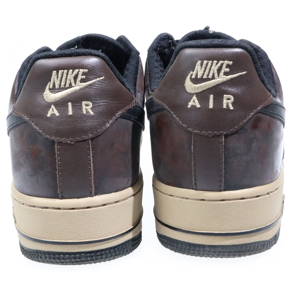 NIKE(ナイキ) 【観賞用2007年製】 AIR FORCE 1 LOW PREMIUM エアフォース1 プレミアム ローカットスニーカー ブラウン/ブラック US9/27cm 313641-201