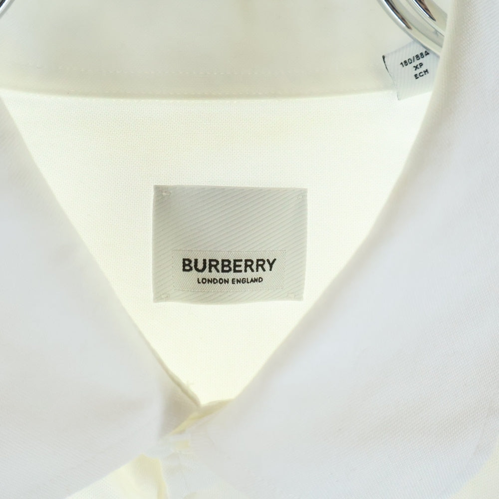 BURBERRY(バーバリー) 21SS ホースフェリー ロゴプリント 長袖シャツ ホワイト 8036768