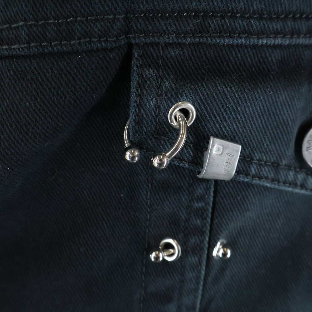 BALENCIAGA(バレンシアガ) 24SS Pierced Denim Jacket デニム ピアス装飾 デニムジャケット 764518 TNW11 ブラック
