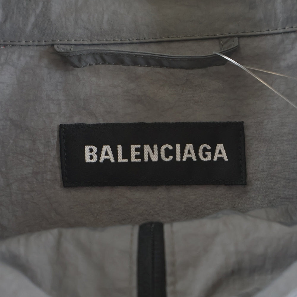 BALENCIAGA(バレンシアガ) フロントロゴ ナイロンジップジャケット ブルゾン 534317 TDO05 グレー