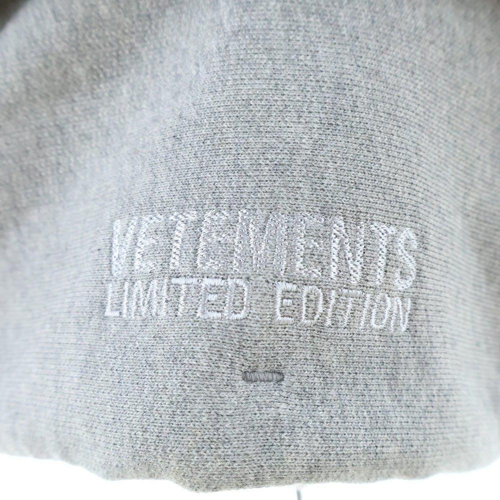 VETEMENTS(ヴェトモン) 22AW DENIM JACKET WITH DETACHABLE HOOD デニムジャケット ウィズ ディタッチャブル フード ブラック UA53JA800B