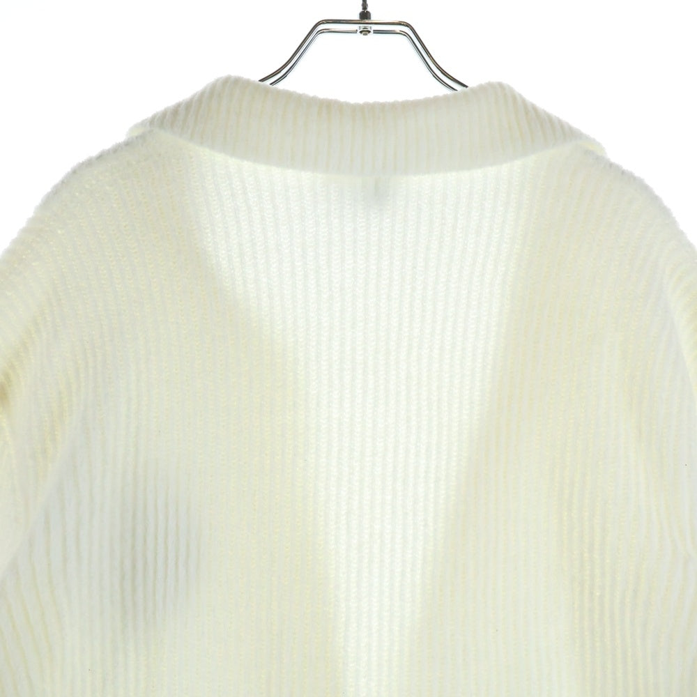 CHANEL(シャネル) パイル地 ビーズワッペン ココマークボタン テーラードジャケット ホワイト P74239K10640