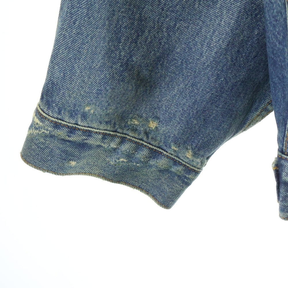 BALENCIAGA(バレンシアガ) コーティングオーバーサイズド デニムジャケット インディゴ 721709 TNW62