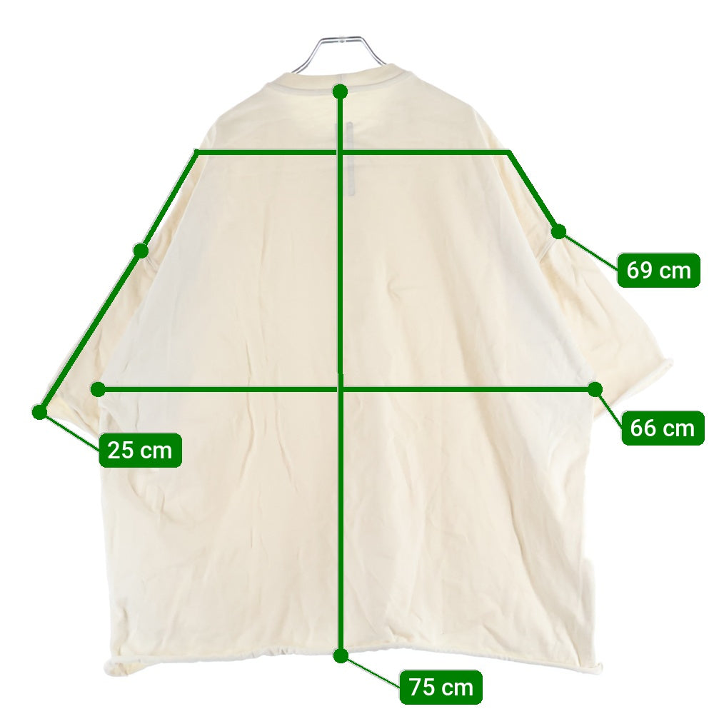 Rick Owens(リックオウエンス) 22SS Tommy Tee トミー 半袖Tシャツ アイボリー RU01B1283-BA
