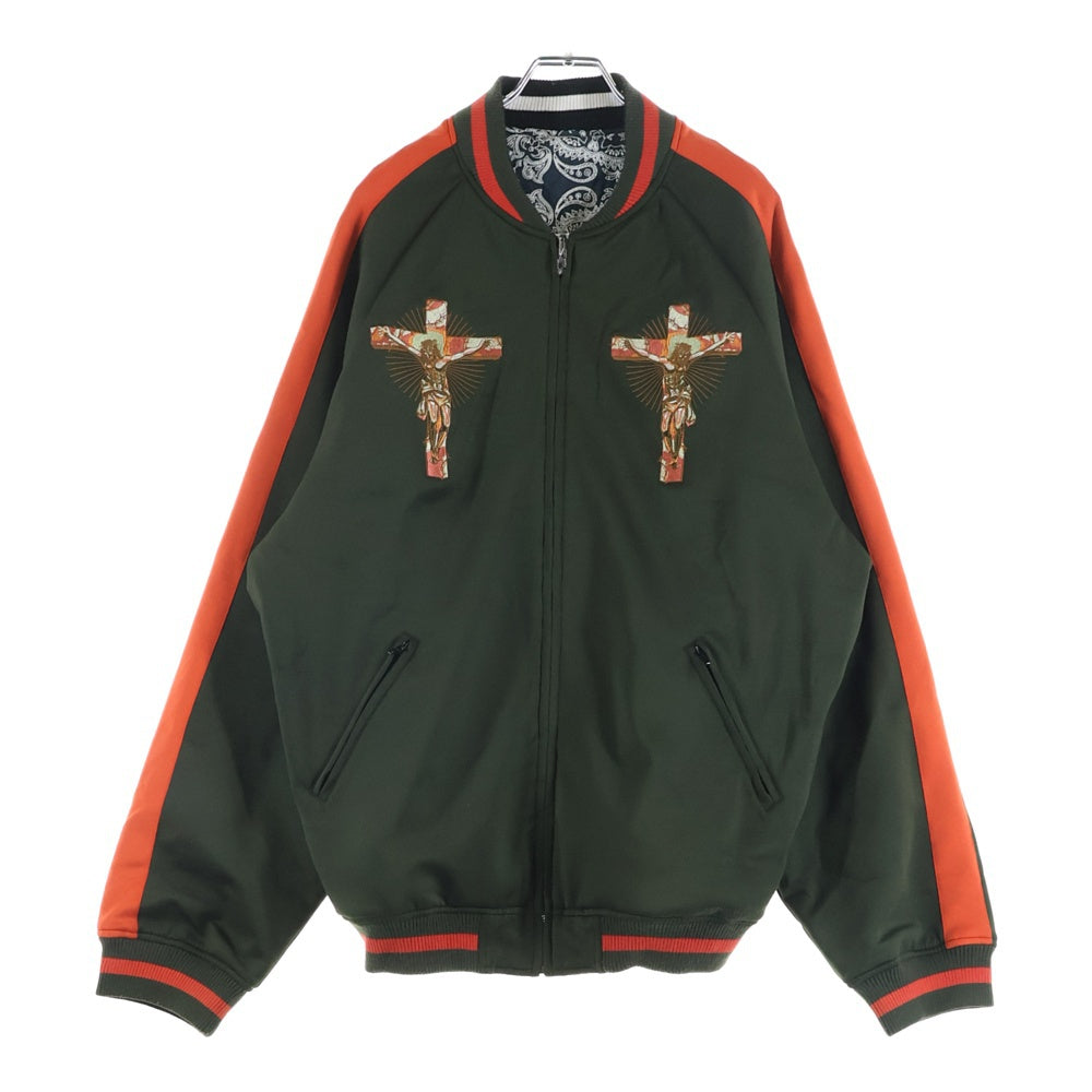 MAYO(メイヨー) JESUS MAYO Paisley Track Jacket ペイズリー柄 リバーシブル トラックジャケット オリーブxオレンジ