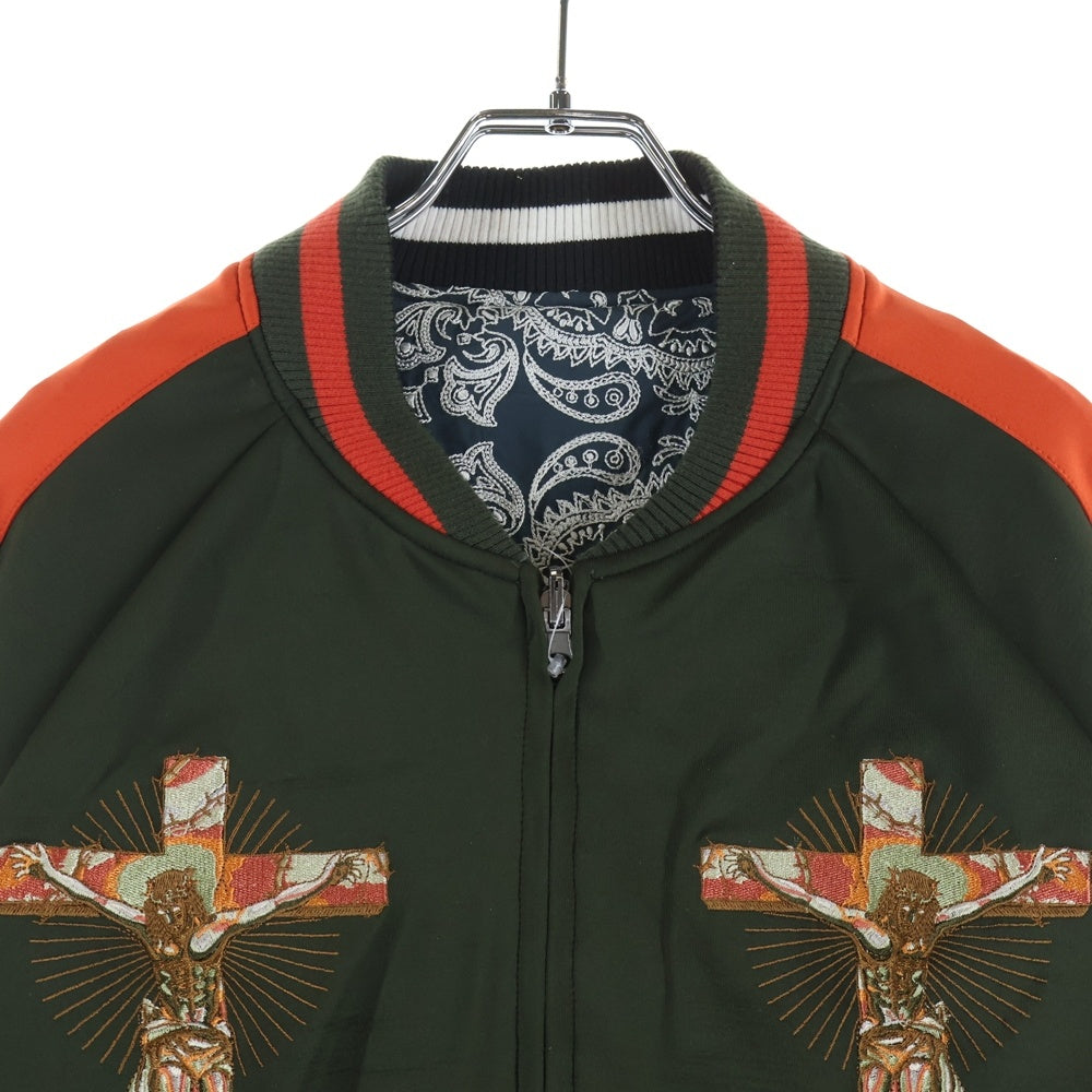 MAYO(メイヨー) JESUS MAYO Paisley Track Jacket ペイズリー柄 リバーシブル トラックジャケット オリーブxオレンジ