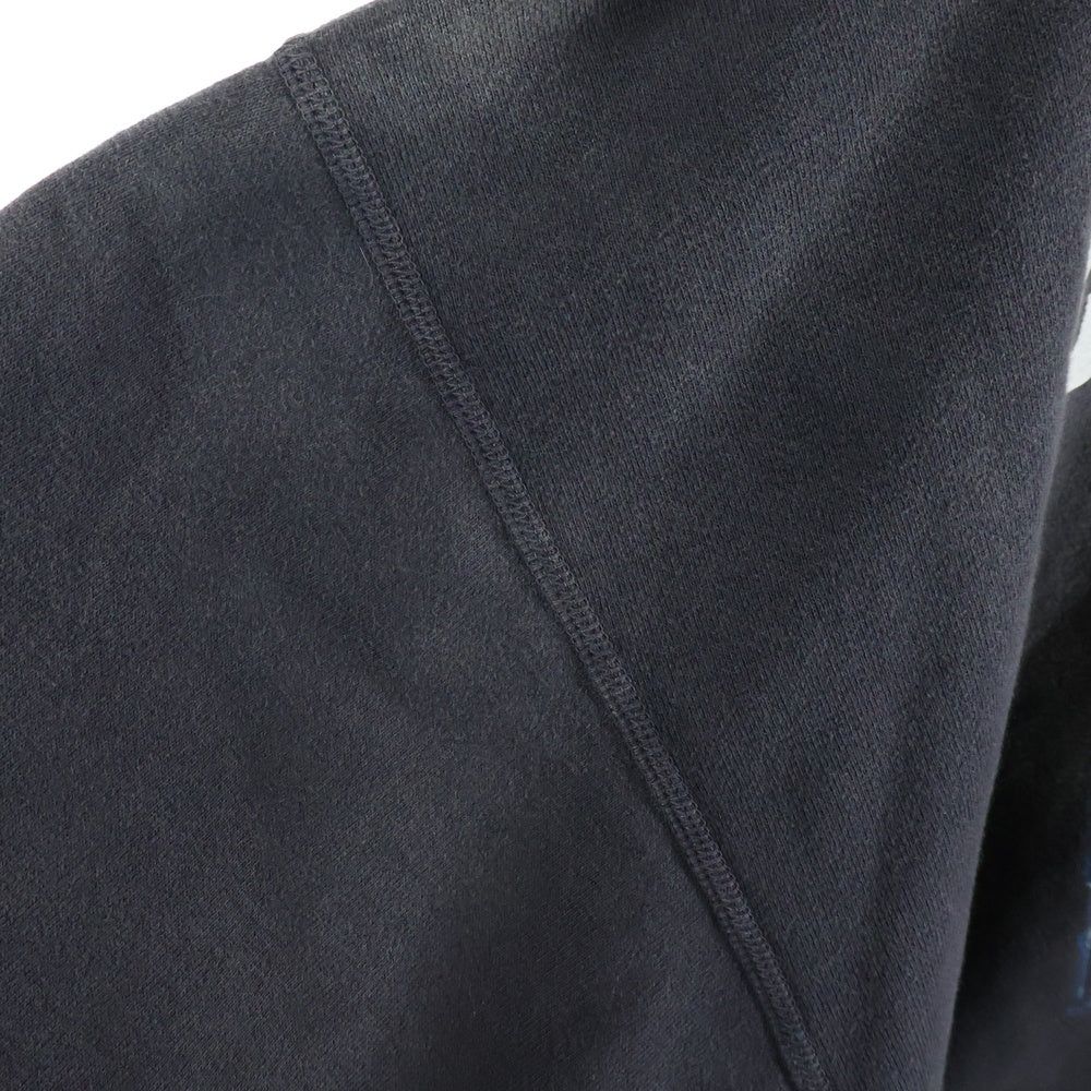 SAINT MICHAEL(セントマイケル) 23AW COMPLICATED KK_HOODIE ヴィンテージ加工プルオーバーパーカー SM-A23-0000-C20 グレー