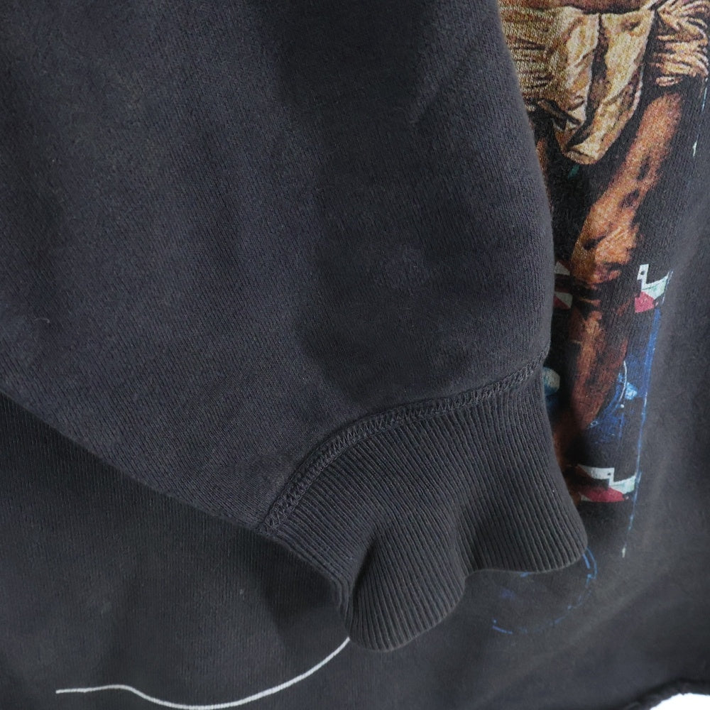 SAINT MICHAEL(セントマイケル) 23AW COMPLICATED KK_HOODIE ヴィンテージ加工プルオーバーパーカー SM-A23-0000-C20 グレー