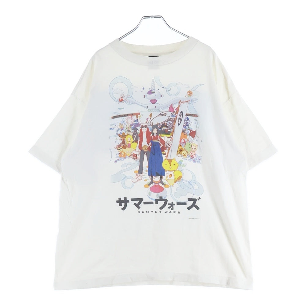 SAINT MICHAEL(セントマイケル) 24SS SUMMER WARS サマーウォーズ 半袖Tシャツ SM-YS1-0000-C27 ホワイト
