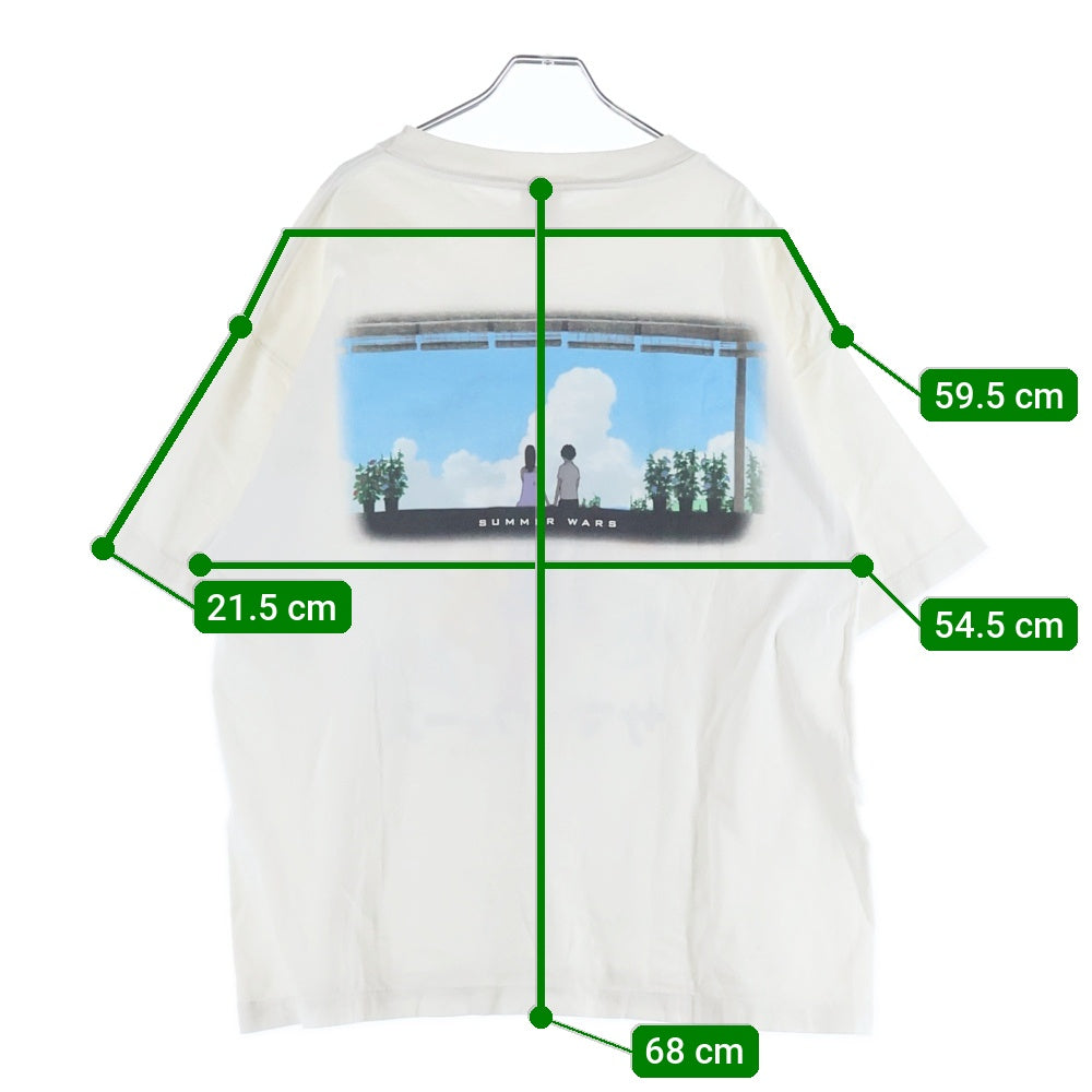 SAINT MICHAEL(セントマイケル) 24SS SUMMER WARS サマーウォーズ 半袖Tシャツ SM-YS1-0000-C27 ホワイト