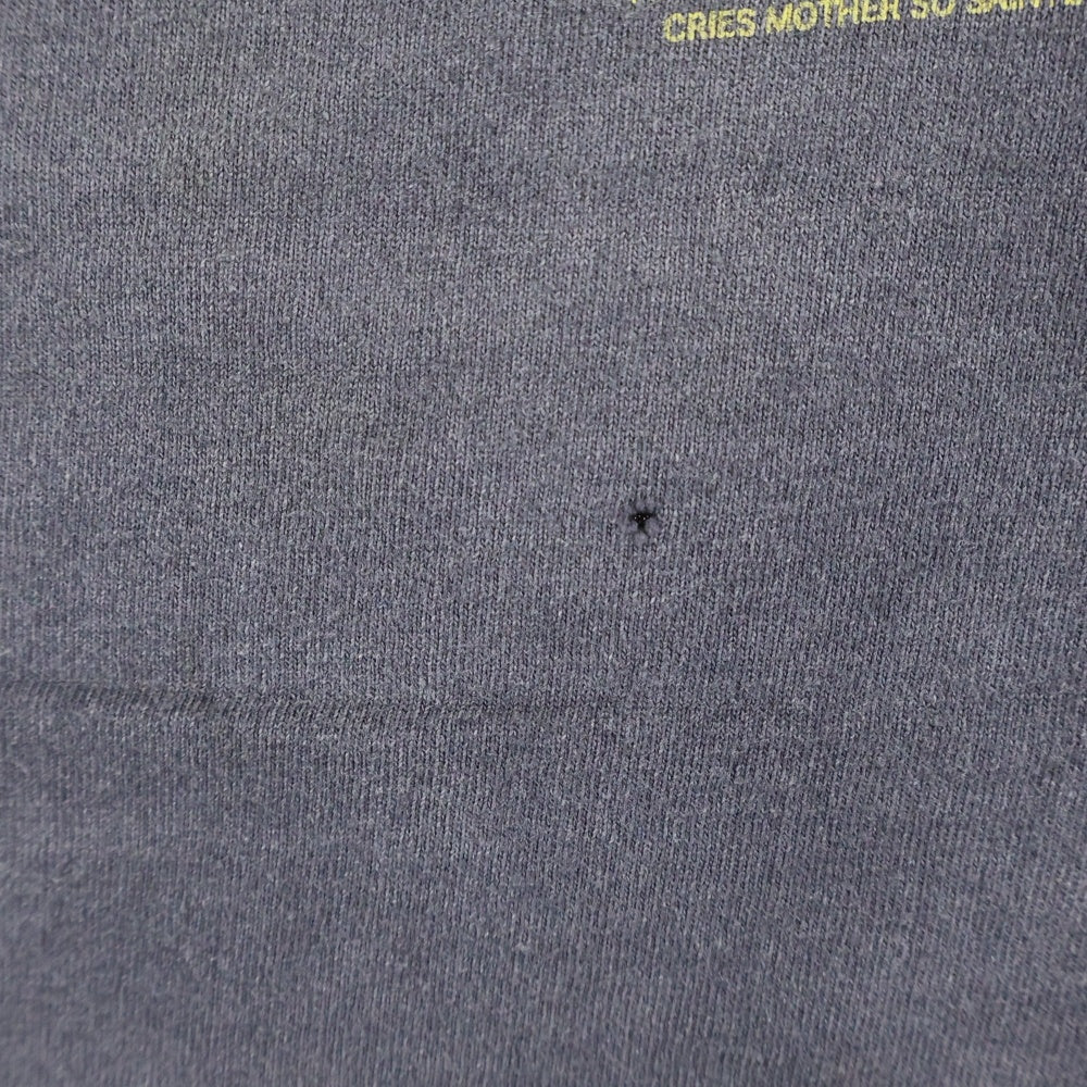 SAINT MICHAEL(セントマイケル) 24SS HOLY GOHST ヴィンテージ加工 ホーリーゴースト プリント半袖Tシャツ ブラック