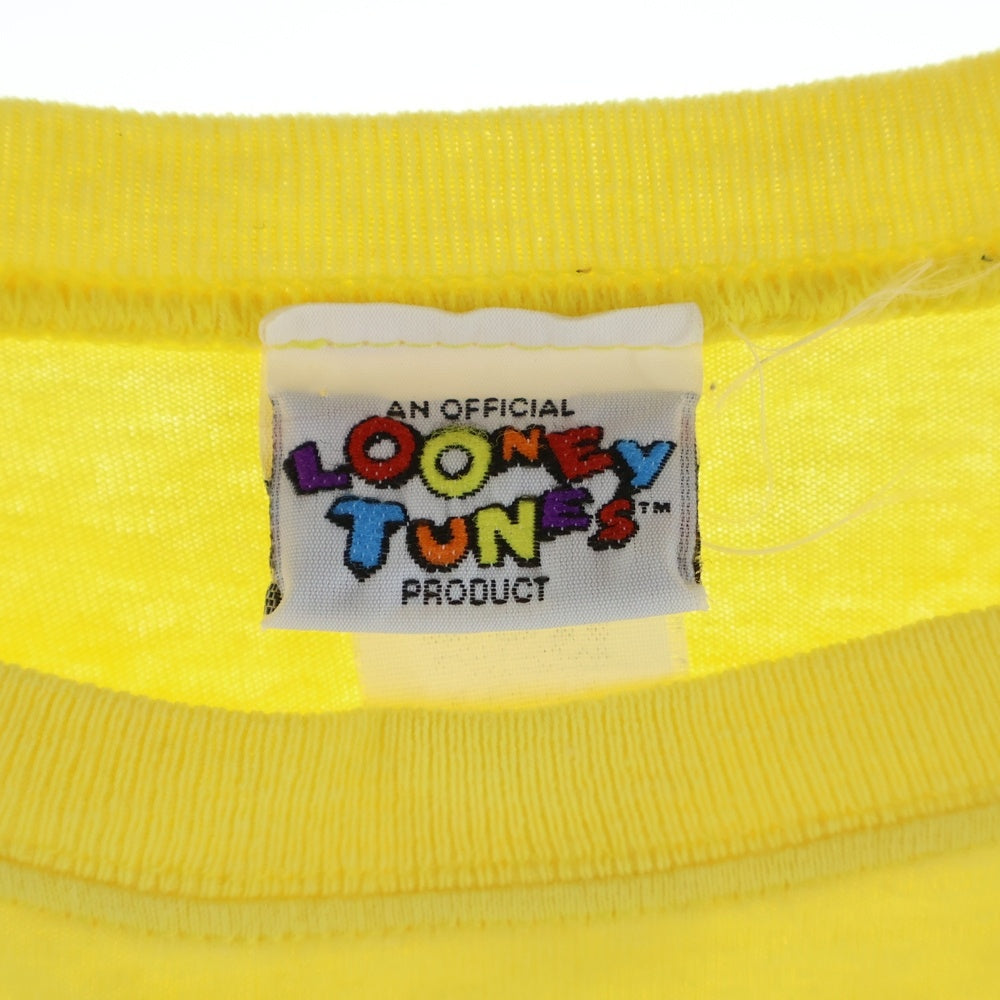 VINTAGE(ヴィンテージ) 90s LOONEY TUNES ルーニーチューンズ 半袖全面プリントTシャツ イエロー
