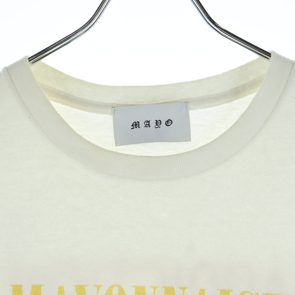 MAYO(メイヨー) MAYONNAISE マヨネーズ プリント半袖Tシャツ ホワイト