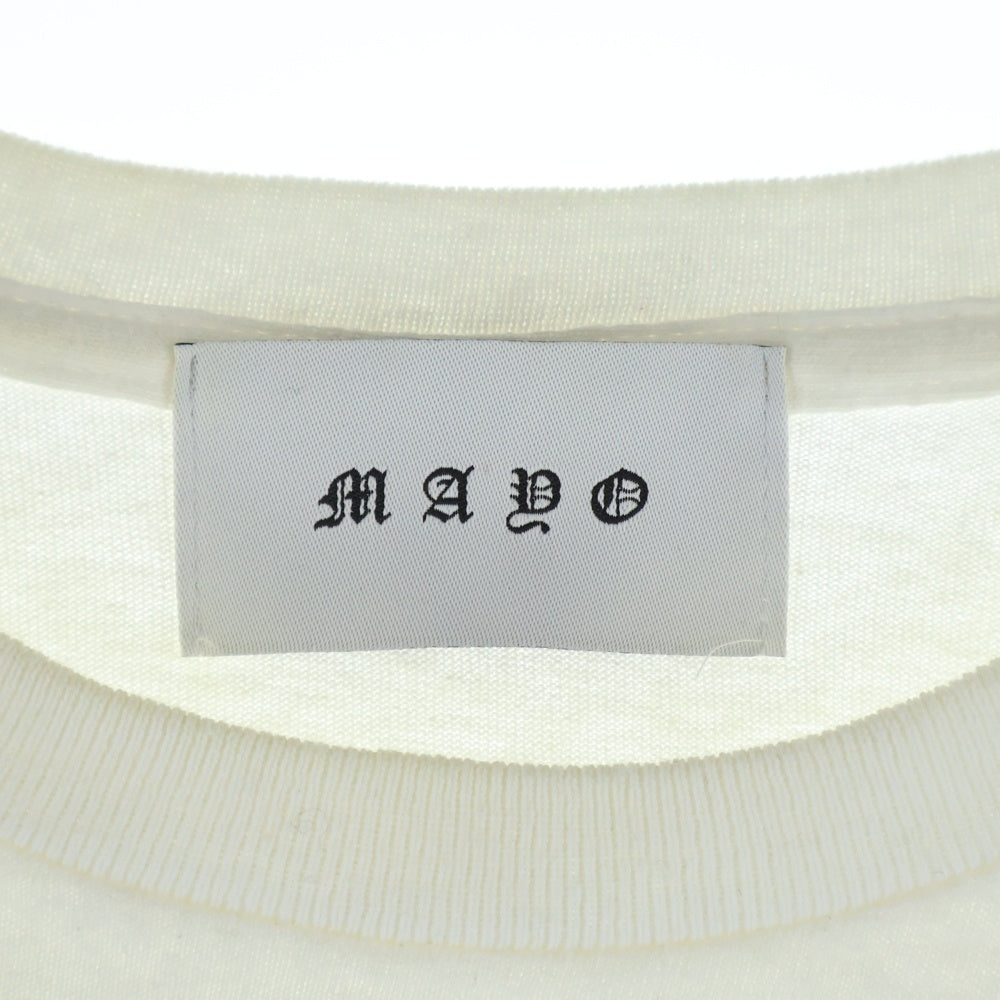 MAYO(メイヨー) MAYONNAISE マヨネーズ プリント半袖Tシャツ ホワイト