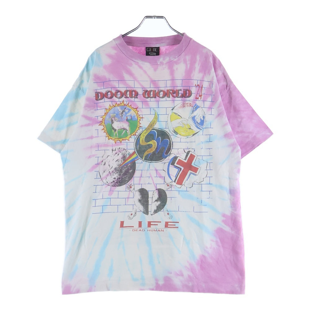 SAINT MICHAEL(セントマイケル) 24SS DOOR WORLD TEE ドアワールド クルーネック半袖Tシャツ マルチカラー SM-YS8-0000-C46