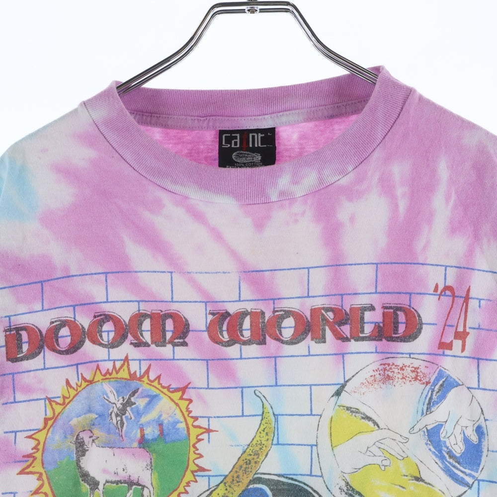 SAINT MICHAEL(セントマイケル) 24SS DOOR WORLD TEE ドアワールド クルーネック半袖Tシャツ マルチカラー SM-YS8-0000-C46