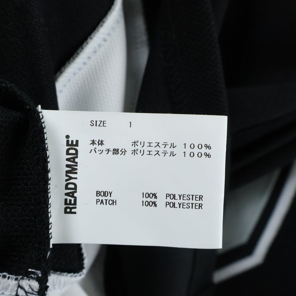 READY MADE(レディメイド) 23SS GAME SHIRT SMILE メッシュ ロングスリーブ ゲームシャツ ホッケーシャツ スマイル カットソー ブラック RE-PO-BK-00-00-249