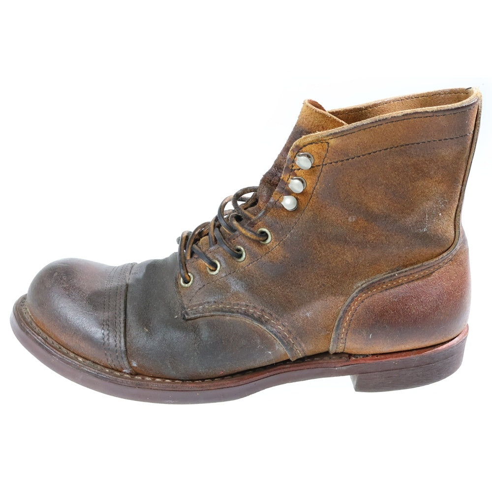 RED WING(レッド ウイング) IRON RANGE BOOTS 現行タグ アイアンレンジ レザー レースアップブーツ ダークブラウン 8113