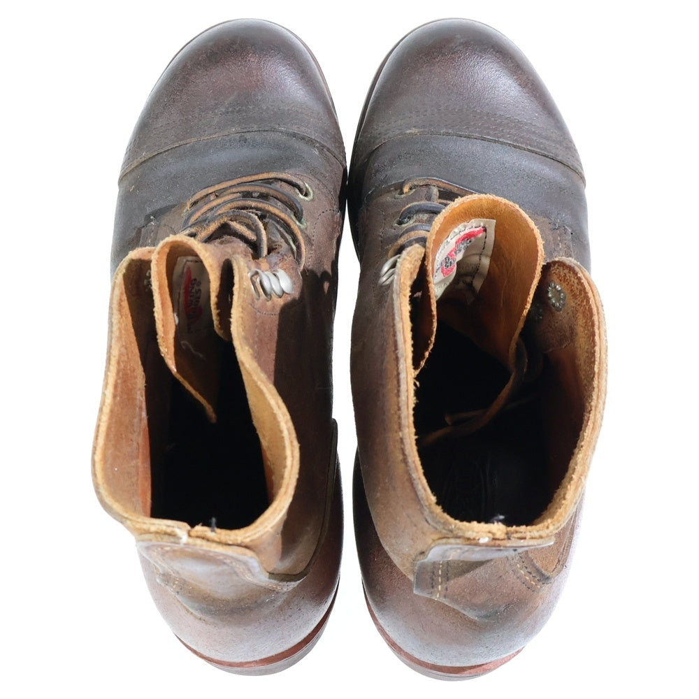 RED WING(レッド ウイング) IRON RANGE BOOTS 現行タグ アイアンレンジ レザー レースアップブーツ ダークブラウン 8113