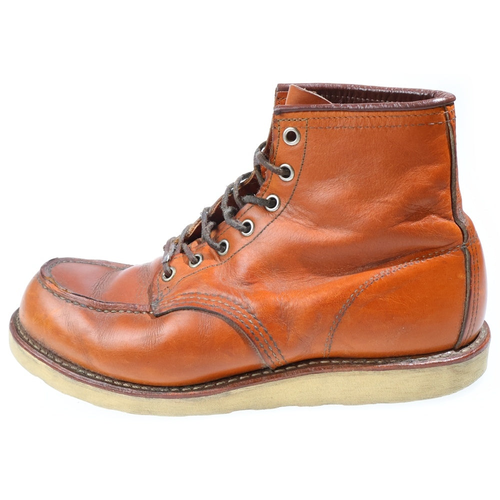 RED WING(レッド ウイング) 6INCH IRISH SETTER MOC TOE 復刻刺繍犬タグ アイリッシュセッター クラシック モックトゥ レザー レースアップブーツ ブラウン 9875
